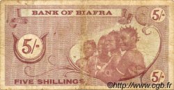 5 Shillings BIAFRA  1967 P.01 q.BB