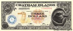 3 Dollars CHATHAM ISLANDS  2001 P.-- UNC