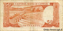 50 Cents CYPRUS  1987 P.52 F+