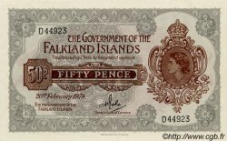 50 Pence ISOLE FALKLAND  1974 P.10b FDC
