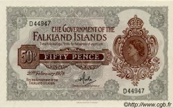 50 Pence ISOLE FALKLAND  1974 P.10b q.FDC