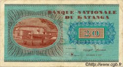 20 Francs KATANGA  1960 P.06a F