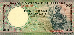 100 Francs KATANGA  1962 P.12a UNC
