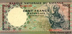 100 Francs KATANGA  1963 P.12b AU