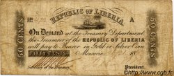 50 Cents LIBERIA  1863 P.06b MB