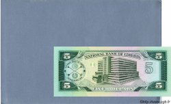 5 Dollars LIBERIA  1989 P.19 FDC