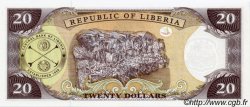 20 Dollars LIBERIA  1999 P.23 FDC