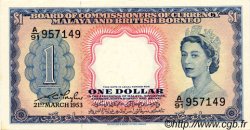 1 Dollar MALAYA and BRITISH BORNEO  1953 P.01a UNC-