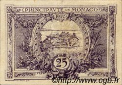 25 Centimes violet MONACO  1920 P.02a MBC