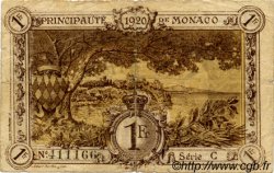 1 Franc MONACO  1920 P.04b G