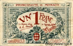 1 Franc MONACO  1920 P.05 MBC