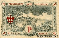 1 Franc MONACO  1920 P.05 q.SPL