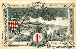 1 Franc Spécimen MONACO  1920 P.05rs AU+