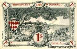1 Franc Spécimen MONACO  1920 P.05rs FDC