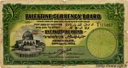 1 Pound PALESTINE  1939 P.07c G