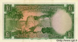 1 Pound RHODESIA AND NYASALAND (Federation of)  1956 P.21a XF-