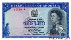 10 Shillings RHODESIEN  1968 P.27b ST