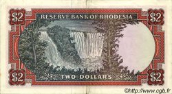 2 Dollars RHODESIA  1975 P.31b BB