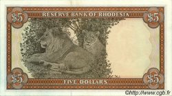 5 Dollars RHODÉSIE  1976 P.32b SPL