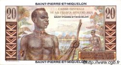 20 Francs Émile Gentil SAINT-PIERRE UND MIQUELON  1946 P.24 VZ