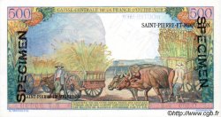 500 Francs Pointe à Pitre Spécimen SAINT PIERRE E MIQUELON  1946 P.27s q.FDC