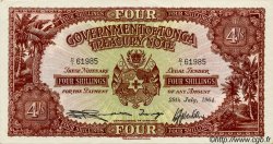 4 Shillings TONGA  1964 P.09 q.AU
