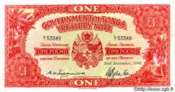 1 Pound TONGA  1966 P.11e q.FDC