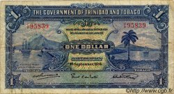 1 Dollar TRINIDAD and TOBAGO  1935 P.05a F