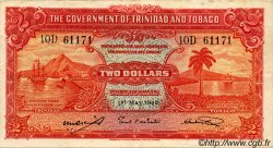 2 Dollars TRINIDAD E TOBAGO  1943 P.08 BB