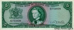 5 Dollars TRINIDAD and TOBAGO  1964 P.27b VF