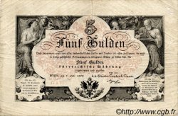5 Gulden AUSTRIA  1866 P.A151b BC+
