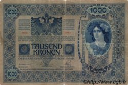 1000 Kronen AUSTRIA  1902 P.008a q.MB