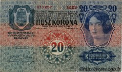 20 Kronen AUSTRIA  1913 P.013 q.BB