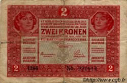 2 Kronen AUSTRIA  1917 P.021 VG