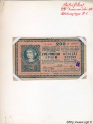 200 Kronen faux Faux ÖSTERREICH  1918 P.024x SS