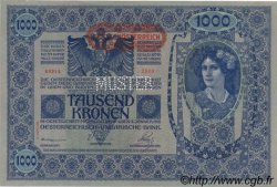 1000 Kronen Spécimen AUSTRIA  1919 P.061s q.FDC