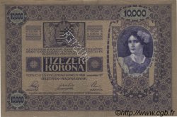 10000 Kronen surchargé ECHT Spécimen AUSTRIA  1919 P.063s AU+