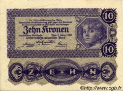 10 Kronen ÖSTERREICH  1922 P.075 VZ