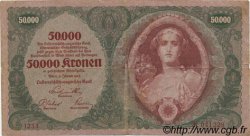 50000 Kronen ÖSTERREICH  1922 P.080 SGE