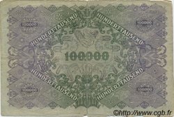 100000 Kronen AUSTRIA  1922 P.081 G