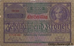 1 Schilling sur 10000 Kronen AUSTRIA  1924 P.087 VG
