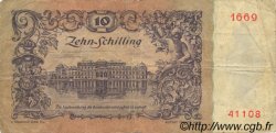 10 Schilling AUSTRIA  1950 P.127 F