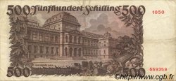 500 Schilling AUTRICHE  1953 P.134a TTB