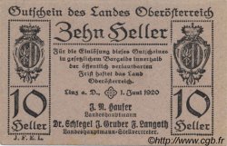10 Heller AUSTRIA  1920 PS.117a FDC