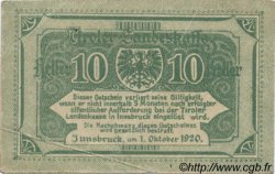 10 Heller AUSTRIA  1920 PS.142 XF