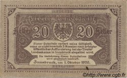 20 Heller AUSTRIA  1920 PS.143 q.FDC