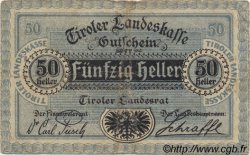 50 Heller AUSTRIA  1920 PS.144 BC+