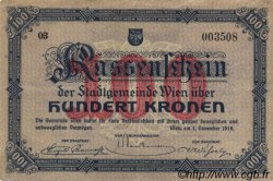 100 Kronen AUSTRIA Vienne 1918 -- VF+