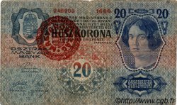 20 Korona HUNGARY  1920 P.020 VG