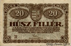 20 Filler HUNGARY  1920 P.043 F+